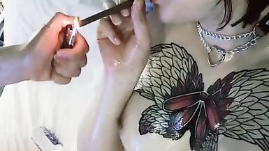 Tranny Biggirl BunnycatRay with a Submissive Bitch(more on Onlyfans) - 13 image