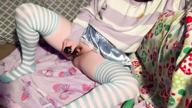 Fem Trans Boy Gets DPd by two Bad Dragon Dildos with Creampie - 7 image