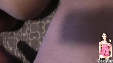 Shemale Transexual Owns all his Latin Holes and Cums on his Face - 8 image