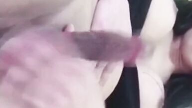 Asian Trans Anairb Pulling her Cock with Huge of Cum - 12 image