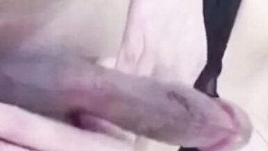 Asian Trans Anairb Pulling her Cock with Huge of Cum - 3 image