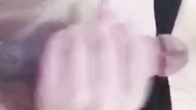 Asian Trans Anairb Pulling her Cock with Huge of Cum - 5 image