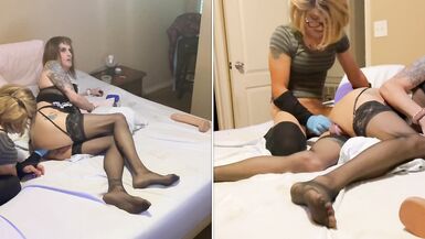 My Stretched Out, DP’ed and Gaped Fuck Hole is still to Tight for my Stepsis to Fist - 2 image