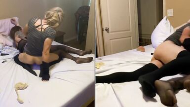 The Sexy Sissy Slut Stepsisters have a Passionate Thunderstorm Fuck - 11 image