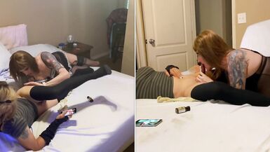 The Sexy Sissy Slut Stepsisters have a Passionate Thunderstorm Fuck - 3 image