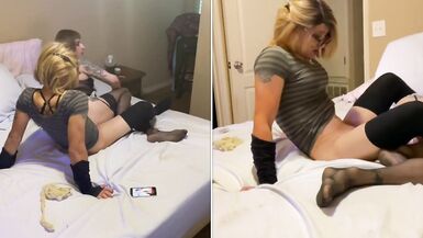 The Sexy Sissy Slut Stepsisters have a Passionate Thunderstorm Fuck - 7 image