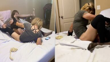 The Sexy Sissy Slut Stepsisters have a Passionate Thunderstorm Fuck - 8 image