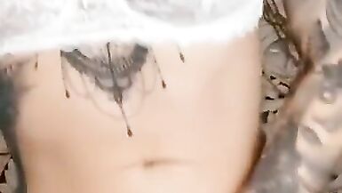 Tattooed tgirl riding dick - 8 image