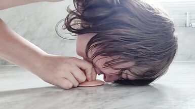 Trans Girl Giving BJ & Anal Sex with Big Dildo - 3 image