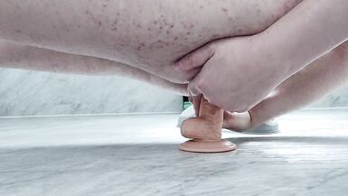 Trans Girl Giving BJ & Anal Sex with Big Dildo - 9 image