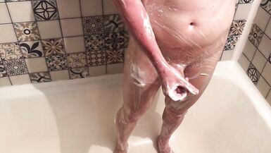 Tgirl Washes in the Shower - 14 image