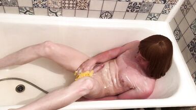 Tgirl Washes in the Shower - 9 image