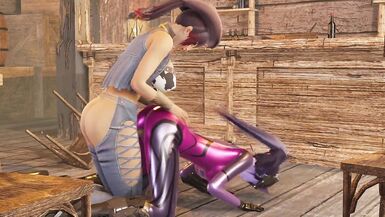 Cowgirl Futa Fuck Widowmaker Overwatch - 2 image