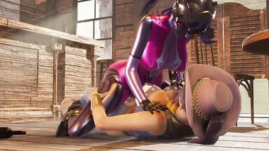 Cowgirl Futa Fuck Widowmaker Overwatch - 5 image