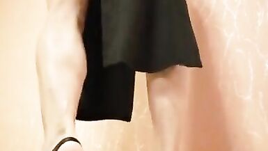 TRANNY GIANTESS AMANDA CRUSHES SMALL CARS IN SEXY DRESS ON HIGH HEELS NO PANTIES - 2 (CRUSH FETISH) - 3 image