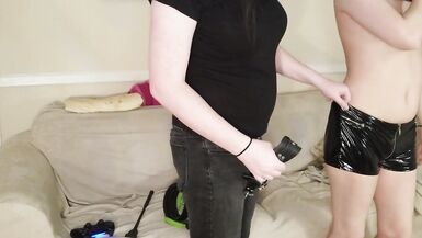 Big Butt Tgirl Gets Caught Stealing Food and is Collared Bound and Spanked - 4 image