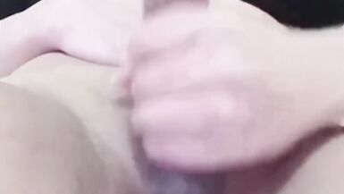 Trans Mastubate her 7 Inch Cock in her Bed alone - 12 image