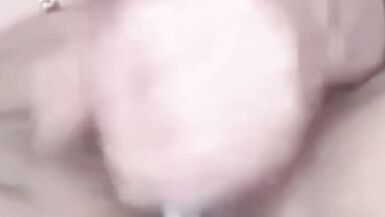 Solo Trans Anairb Jerking off her 7 Inch Cock & Cum a Lot of Milk on her Bed - 14 image