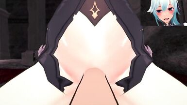 Genshin Impact Futa Eula Taker POV she wants you to Give her a Blowjob - 14 image