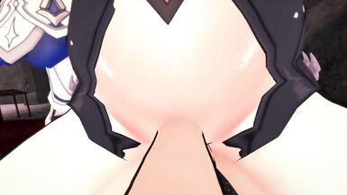 Genshin Impact Futa Eula Taker POV she wants you to Give her a Blowjob - 8 image