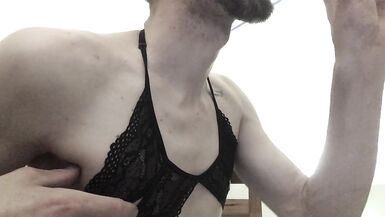 Clyio Femboy Touches herself on the Bar Stool and Drinks his Cum (Part1) - 13 image