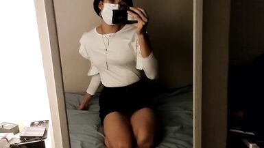  cd Femboy in Secretary Outfit first Time using Anal Til Cumming - 4 image