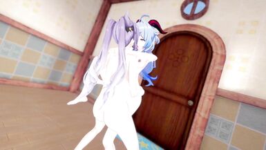 Futa Keqing Banging Ganyu - Genshin Impact - 13 image