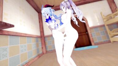 Futa Keqing Banging Ganyu - Genshin Impact - 6 image