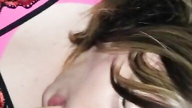 Sissy Mel Sucks Wifes Cock - 7 image