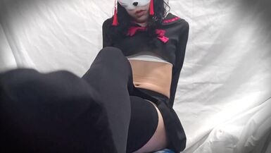 Asian Schoolgirl Gets Orgasm and Cum - 1 image