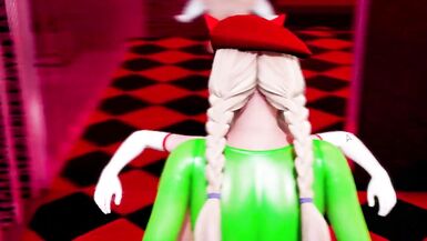 3D Real: Shy & Horny Asian BUNNY OL Girl's SEX FANTASY of 5x CUMMING by Cammy FUTANARI Cum TRUE!!! - 2 image