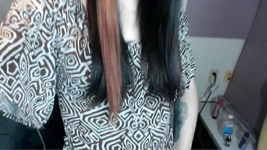 Sexy Trans Girl Flopping her Big Dick - 2 image