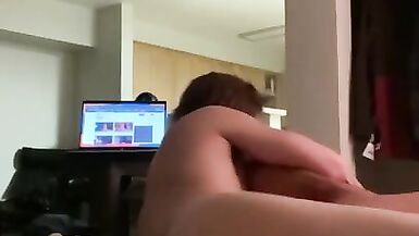 Lucky Construction Hung Stud Fucks Sexy TS - 15 image