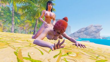 Maya and Futa Sex on the Beach - 12 image