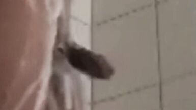 Asian Shemale Masturbate her Cock with Bubbles in the Shower - 10 image