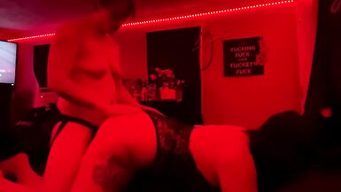 TransMan Fucks his GF with Strap - 10 image