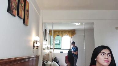 Stunning Latin Tranny Girlfriend Gave me a Nice Blowjob - 4 image