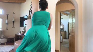 Sissy Boy in Step Moms Dress Twerks - 12 image