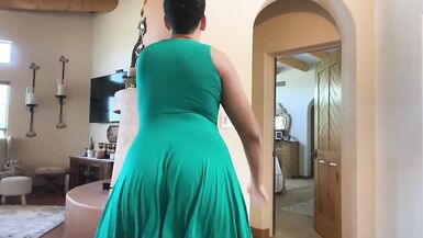 Sissy Boy in Step Moms Dress Twerks - 14 image