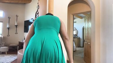 Sissy Boy in Step Moms Dress Twerks - 15 image
