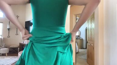 Sissy Boy in Step Moms Dress Twerks - 4 image