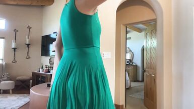 Sissy Boy in Step Moms Dress Twerks - 5 image
