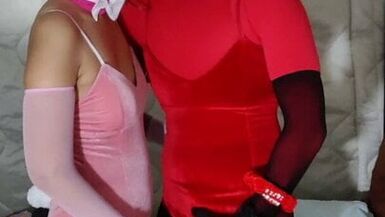 Bunny dolls play time