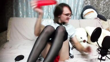 full hour of femboy rainyair having fun on a live show - 10 image