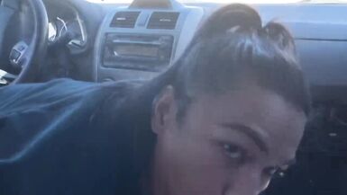 LAS VEAGS TS SUCKS HUNG COCK AND TAKES CUMSHOT ON TITS WHILE WE CUM TOGETHER - 5 image