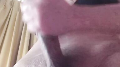 Super Hot Trans Anaib on her Standing Masturbation with her Huge Cock - 6 image