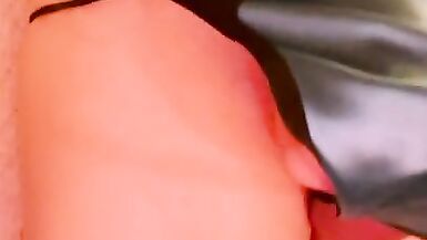 Sissy Breaking in her Brand new Satin Panties - 5 image