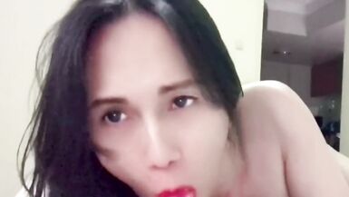 Strip Tease and Dildo Sucking