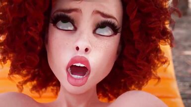 Futanari - Beautiful Shemale fucks horny girl, 3D Animated - 13 image