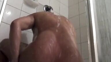 Trans Babe Shaving her Pubic Hair Yummy Cock - 13 image